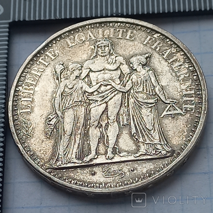 10 франков, Франция, 1965 год, Геркулес и музы, серебро 0.900, 24.95 грамм, фото №5