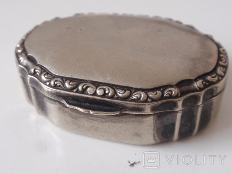 Табакерка, альпака, серебрение. Послядняя четв. 19 века, фото №2