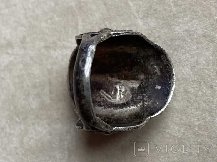 Старовинний срібний перстень, фото №4