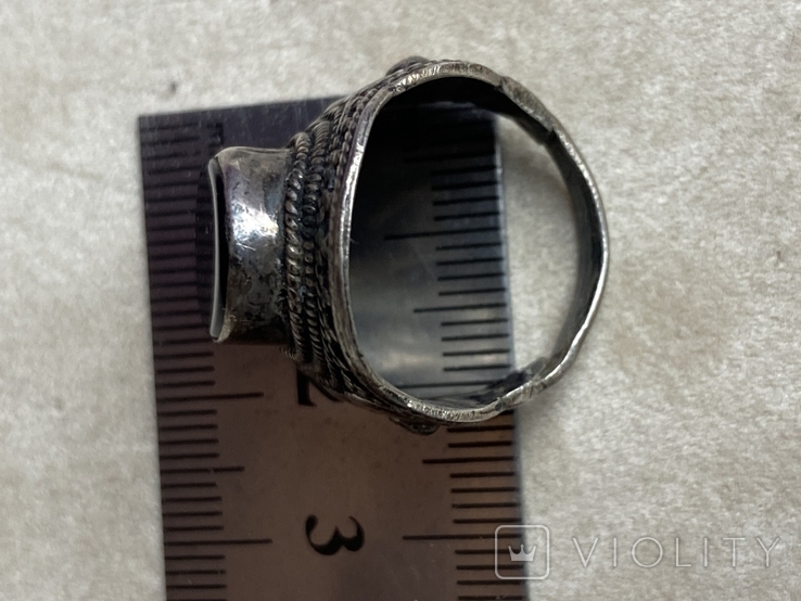 Старовинний срібний перстень, фото №6
