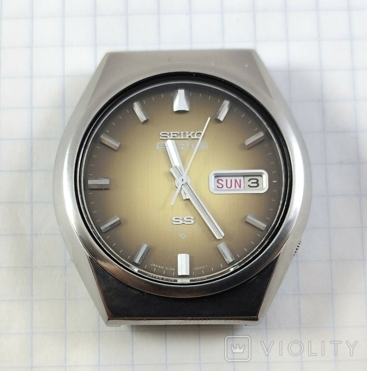 Seiko Actus SS Японія. Seiko з автопідзаводом. Зупинка-секунда. Seiko 6106C, 23 коштовності. Підтримується, фото №13