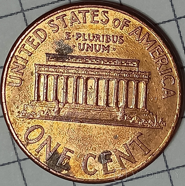 США 1 цент 2002 D, фото №3