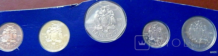 Набор монет Барбадос 1976 состояние PROOF, фото №5