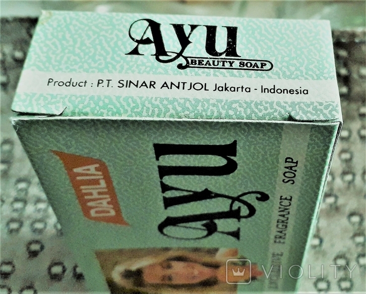 Винтажное косметическое мыло Ayu Dahlia(георгин). Индонезия. 80гр. Оригинал. 1996г., фото №3
