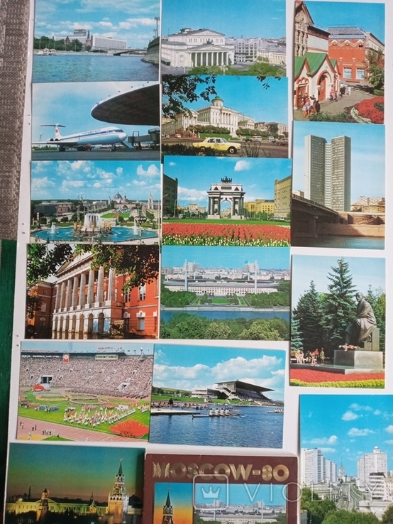 Комплект открыток " Moscow - 80," 15 шт., 1980г, фото №3