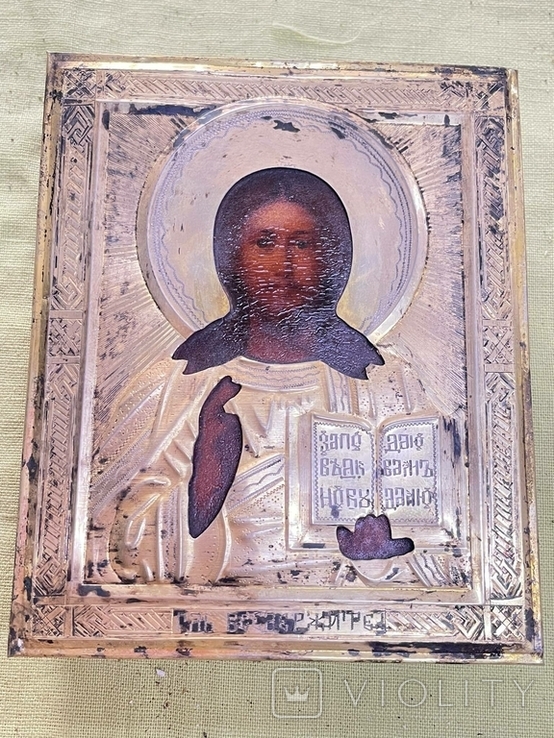 Ікона Іісус Христос у срібному окладі 84, фото №7