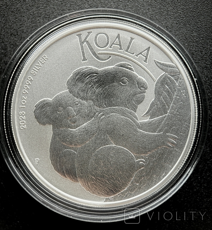 Монета Коала Австралія 1 Долар 2023, 1 унція срібло 999, фото №2