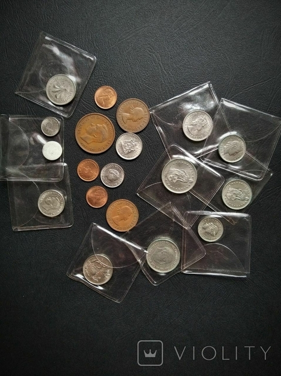 Великобритания набор монет разные (+ холдэры ), фото №2