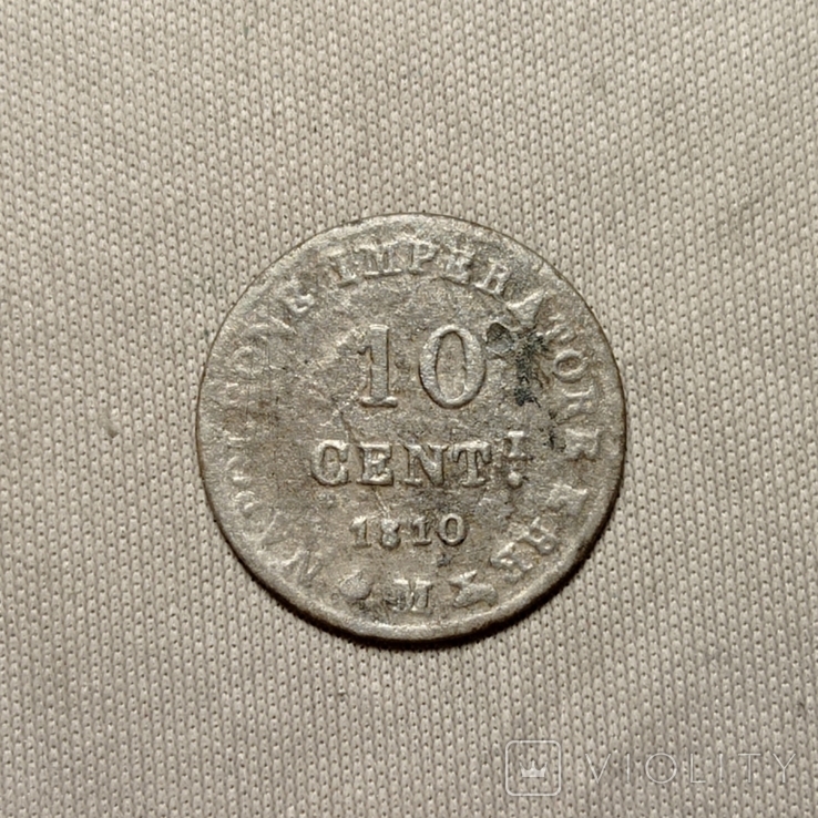 10 центов(чентезимо) 1810М, 5 сантимов 1861К, 5 сантимов 1799АА.Описание.фото., фото №6