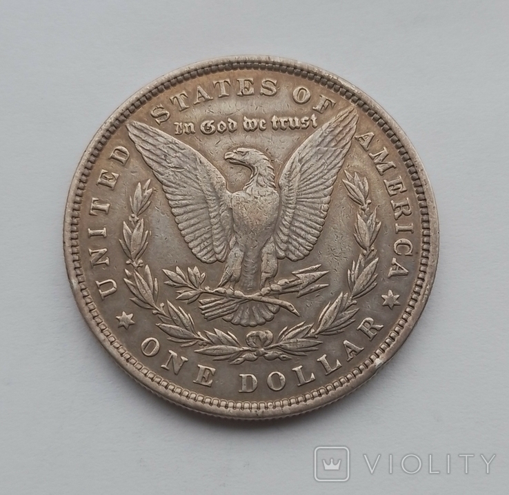 1880 г - доллар США,серебро, фото №4