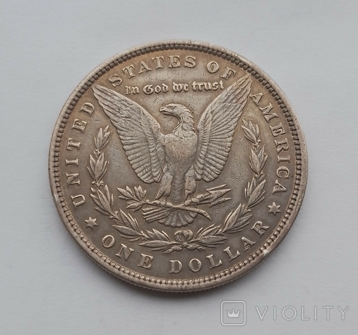 1880 г - доллар США,серебро, фото №6