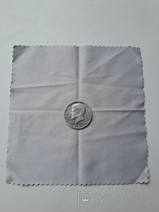 1/2 доллара 1969 г. США, серебро, фото №2