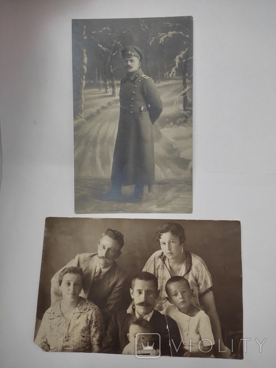 Два фото одним лотом: царский офицер в форме и он же в кругу семьи., фото №5