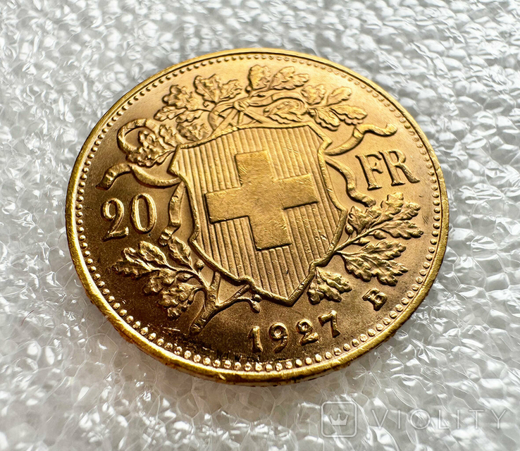 20 франков 1927 (Швейцарія), фото №3