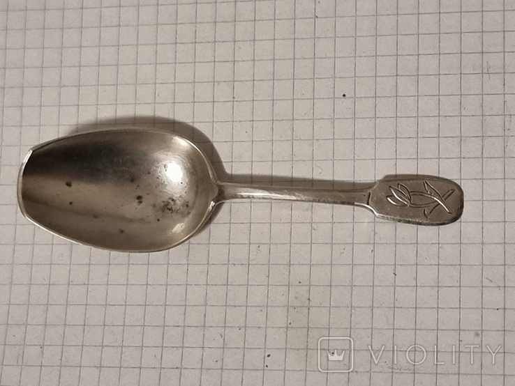 Ложка серебро 14, 36 гр. 84 пр., фото №2