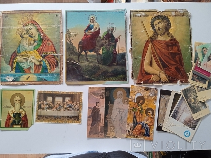 Разные церковные открытки, календари, фото №2