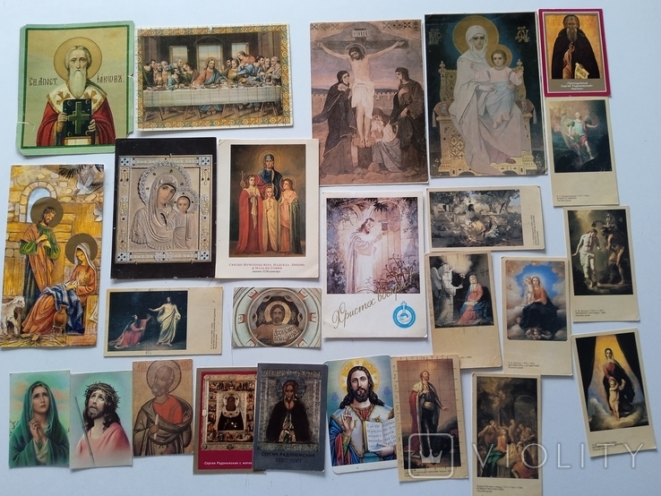 Разные церковные открытки, календари, фото №5