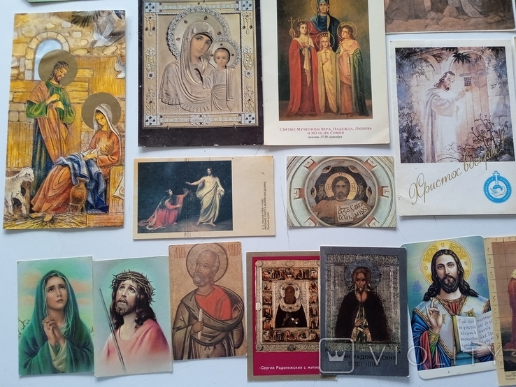 Разные церковные открытки, календари, фото №8