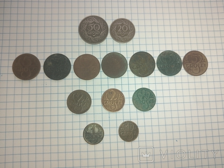 Лот 14 монет, 2 Речі Посполита 1923-1928 років, фото №3