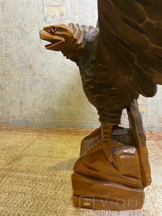 Сувенірний дерев'яний орел. СРСР, фото №6