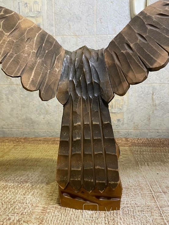 Сувенірний дерев'яний орел. СРСР, фото №8