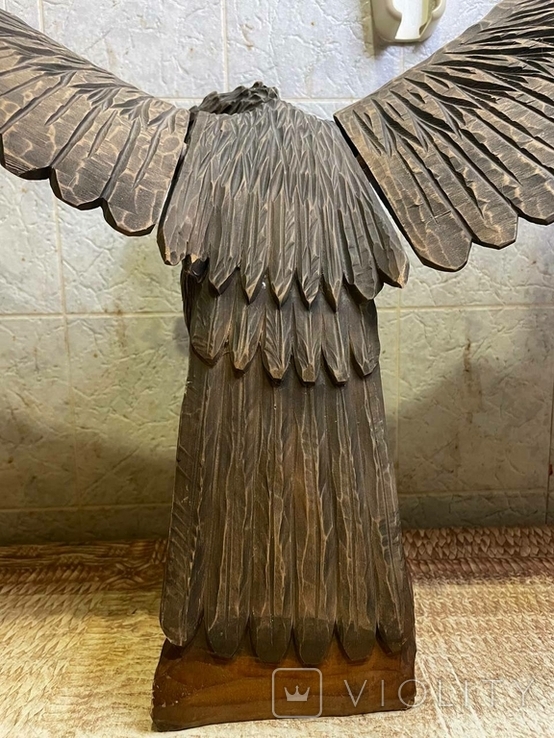 Статуетка дерев'яного орла, фото №7