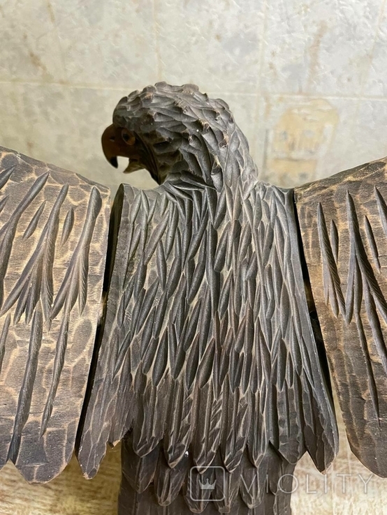 Статуетка дерев'яного орла, фото №11