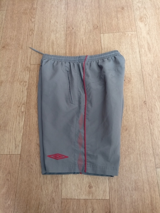 Umbro оригинал шорты мужские серые с бордо с плавками на 48, photo number 6