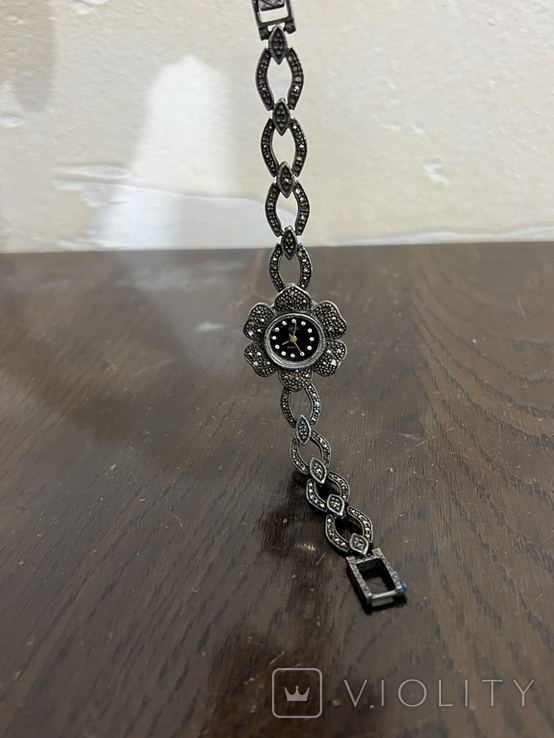 Женские наручные часы в серебре 925 пробы (серебро), фото №2