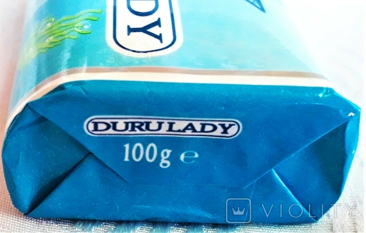 Винтажное косметическое мыло "DURU LADY" на основе морских водорослей. Турция. 100гр., фото №7