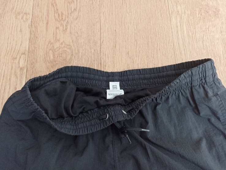 Speedo шорты мужские пляжные / повседневные с плавками черные М, фото №9