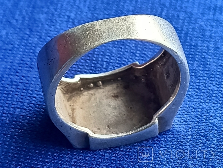 Кольцо печатка перстень с крестом, фото №11