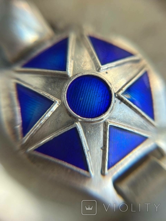 Срібний браслет з емалями від GIROTTO ALBERTO, Італія, фото №8
