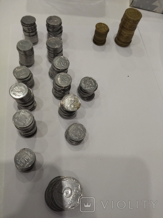Монети України 1, 2, 5, 10, 25 копійок та 1 гривня, фото №6