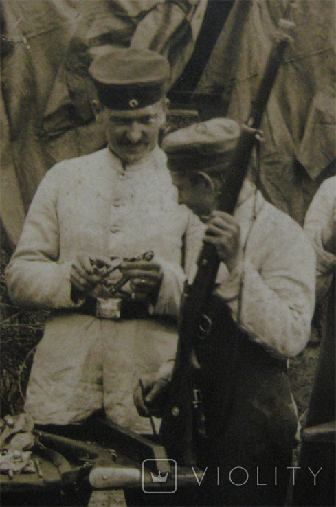 Немцы чистят оружие, 1916 г, фото №6