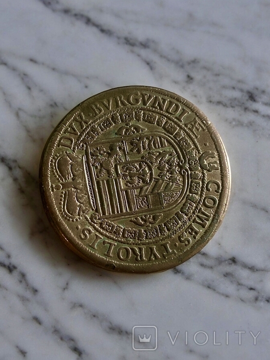 Талер Фердинанд Карл 1654 монетний двір Халл, фото №4