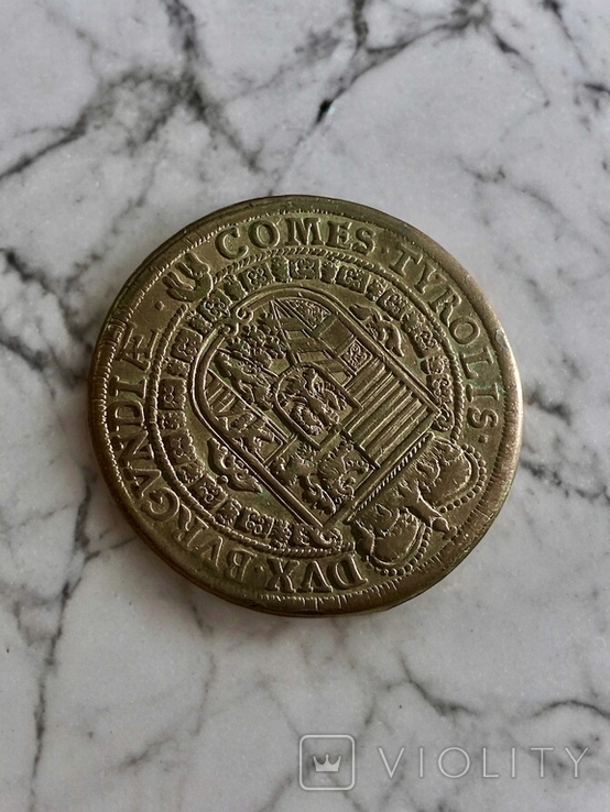 Талер Фердинанд Карл 1654 монетний двір Халл, фото №6