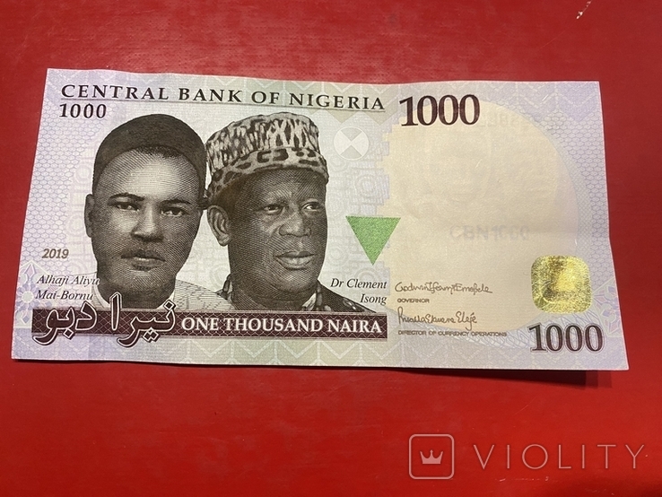 Нигерия 1000 Наира, фото №2