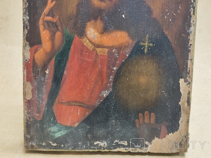 Икона Иисуса Христа Украина конец 18 века - 1780е года. Украинское барокко.., фото №7