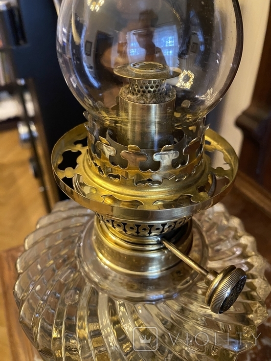 Керосиновая лампа Франция 1890-1910, фото №3