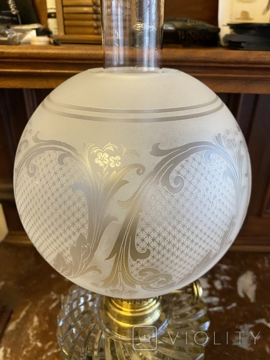 Керосиновая лампа Франция 1890-1910, фото №6