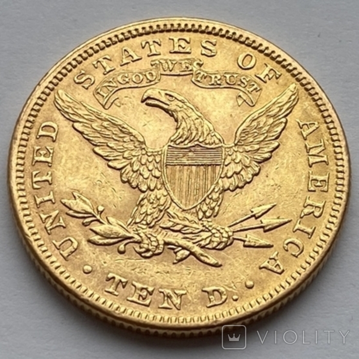 10 долларов 1899 г. США, фото №3