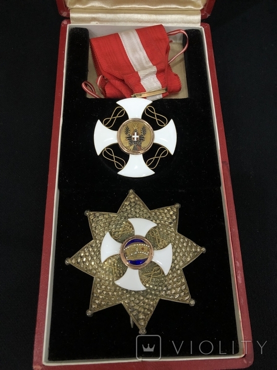 Орден і зірка ордена Італія Віктор Емануел ( Золото Срібло Емаль ), фото №5
