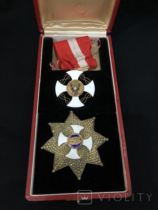 Орден і зірка ордена Італія Віктор Емануел ( Золото Срібло Емаль ), фото №3