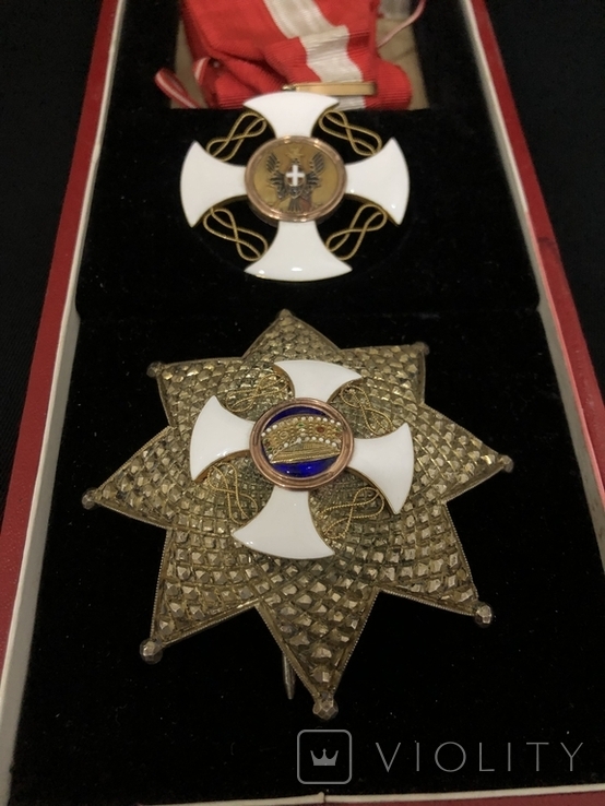 Орден і зірка ордена Італія Віктор Емануел ( Золото Срібло Емаль ), фото №9
