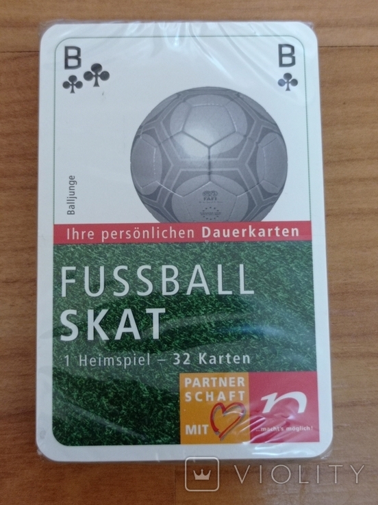 Fussball Skat, запечатанная колода карт., фото №2