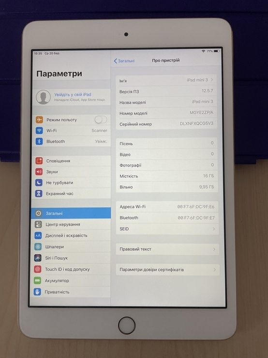 IPad mini 3, 16 gb, gold., numer zdjęcia 6