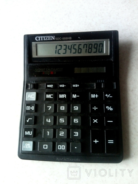 Калькулятори " Citizen SDC-888 " (лот - 2 шт), фото №5