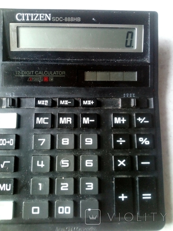 Калькулятори " Citizen SDC-888 " (лот - 2 шт), фото №8
