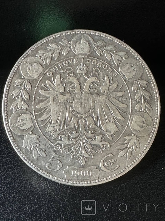 5 Крон 1900 Австрия, фото №2